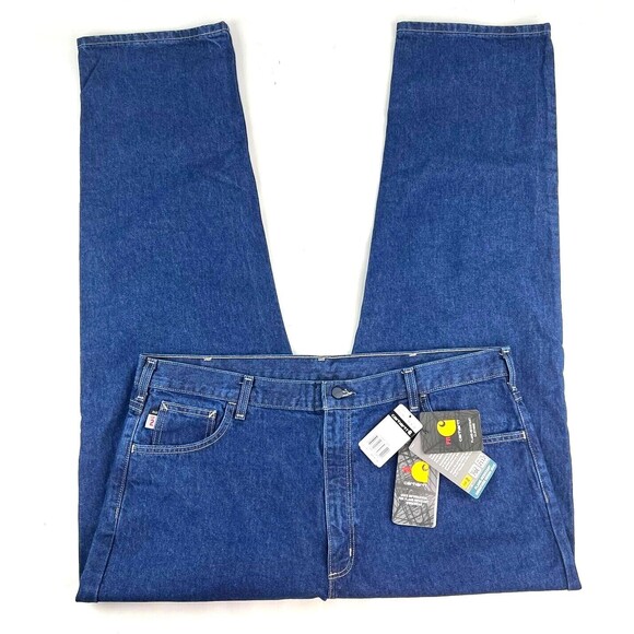 Carhartt Mens Flame Resistant Signature Denim Jean Relaxed Fit 42 X 33 Cat 2 NWT - Picture 6 of 12